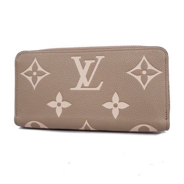 LOUIS VUITTONAuth  Monogram Empreinte Zippy Wallet M69794 Tourtrail Creme