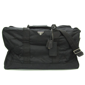 PRADA TESSUTO NYLON VIAGGIO KPV005 Women,Men Nylon Boston Bag Black