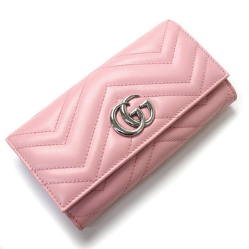 GUCCI GG Marmont Long Wallet Pink 443436 DTD1P 5815 Women's