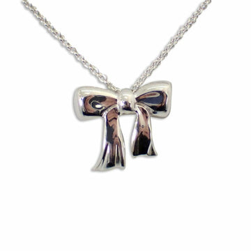 TIFFANY 925 ribbon pendant necklace