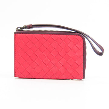 BOTTEGA VENETA Intrecciato 244825 Women's Leather Coin Purse/coin Case Pink Red,Purple