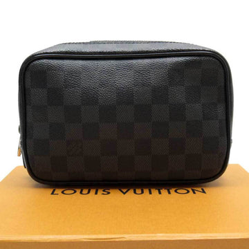 LOUIS VUITTON Pouch Multi Case Damier Graphite Tourstoilet PM Black N47522