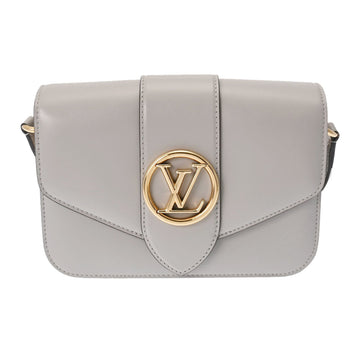 LOUIS VUITTON Pont Neuf Gray M57326 Women's Leather Shoulder Bag