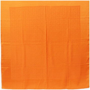 CELINE Silk Scarf Muffler Macadam Pattern Orange  | Ladies