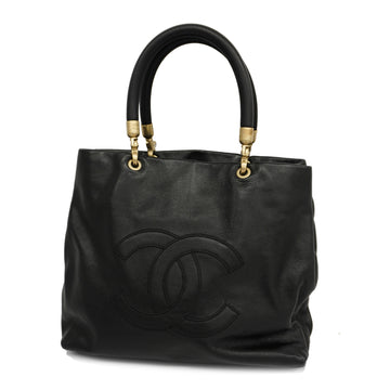 CHANELAuth  Tote Bag Women's Caviar Leather Black