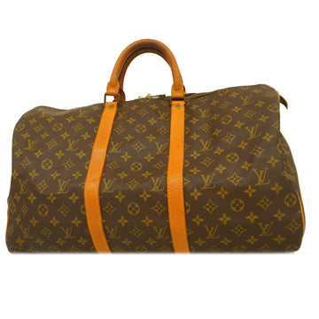 LOUIS VUITTONAuth  Monogram Keepol 50 M41426 Men,Women,Unisex Boston Bag