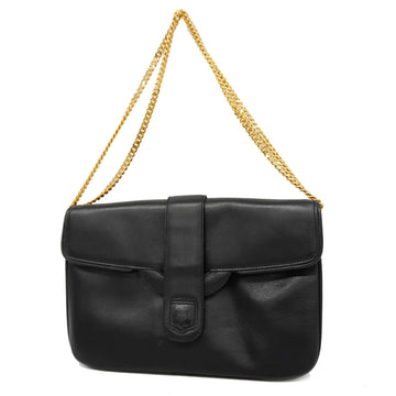 CELINEAuth  Shoulder Bag Women's Leather Shoulder Bag Black
