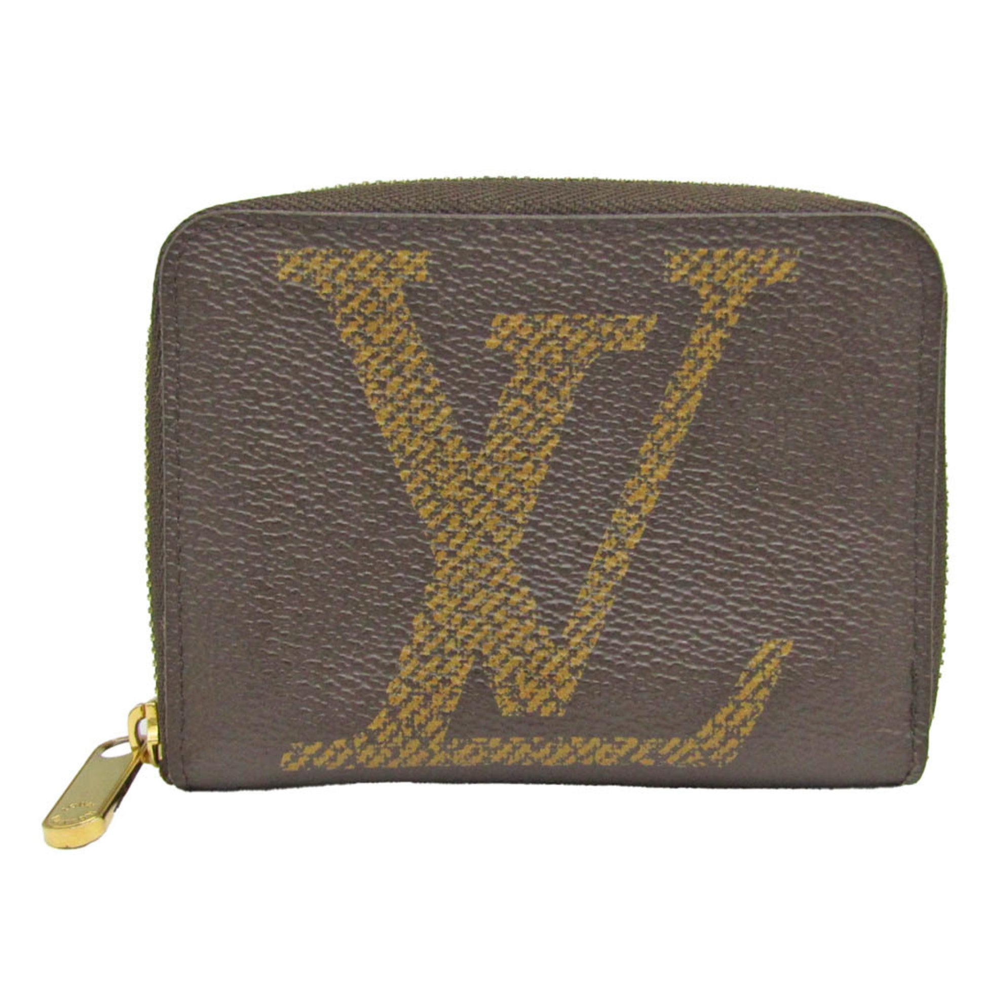 LOUIS VUITTON Giant Monogram Reverse Zippy Wallet Brown