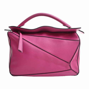 LOEWE leather puzzle bag medium handbag pink ladies