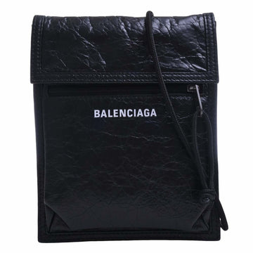 BALENCIAGA Leather Explorer Small Pouch Shoulder Bag 532298 Black Women's