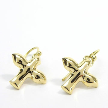 TIFFANY Earrings Bird Cross 750 K18 YG Yellow Gold Approx. 4.3g Elsa Peretti Accessories Women's ＆Co. pierced earrings elsa peretti