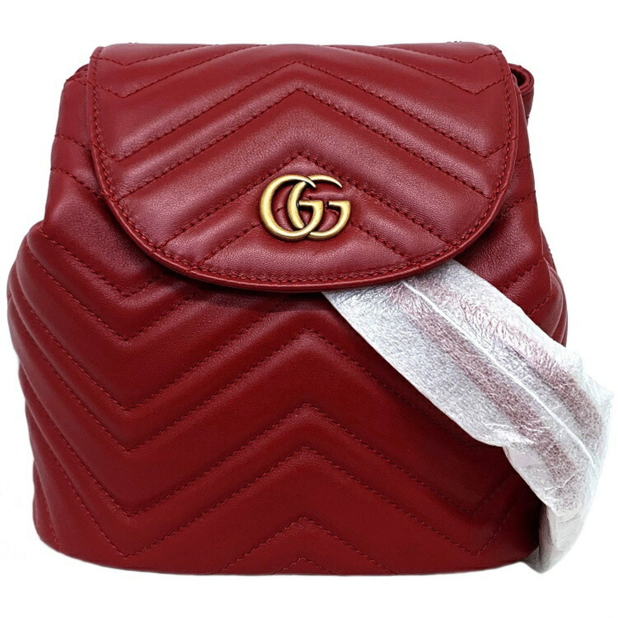 Gucci Red Leather Re(Belle) Small Shoulder Bag - Yoogi's Closet