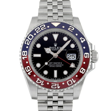 ROLEX GMT master II 126710BLRO black/dot dial watch men's