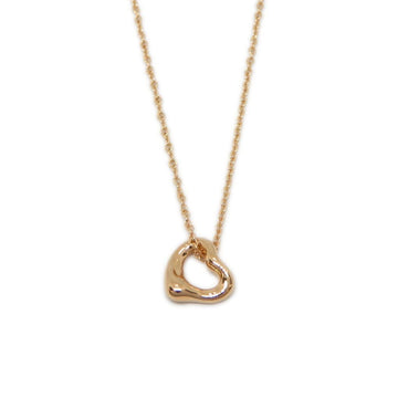 TIFFANY K18PG open heart necklace pink gold