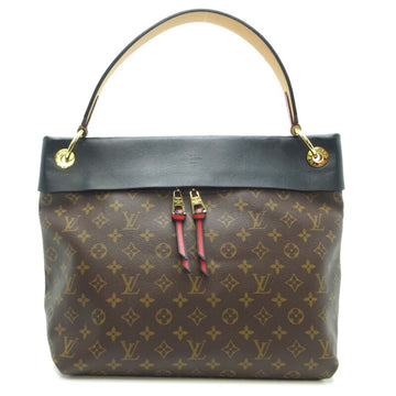 LOUIS VUITTON Tuileries Hobo Women's Tote Bag M43154 Monogram Noir [Black] x [Brown]