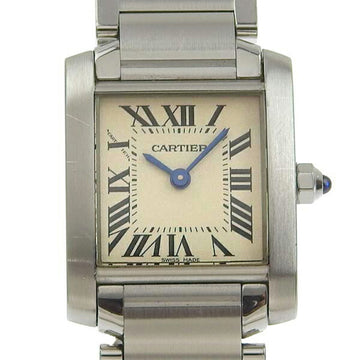 CARTIER Tank Française SM Women's Quartz W51008Q3 SS Watch