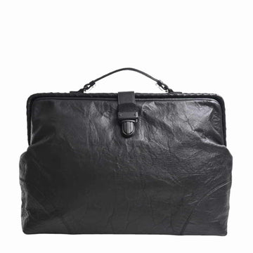 BOTTEGA VENETA Intrecciato Leather Doctor's Bag Handbag - Black