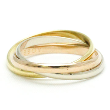 CARTIER Trinity Pink Gold [18K],White Gold [18K],Yellow Gold [18K] Fashion No Stone Band Ring Gold