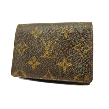 LOUIS VUITTONAuth  Monogram Amberop Cult De Visit M62920 Business Card Case