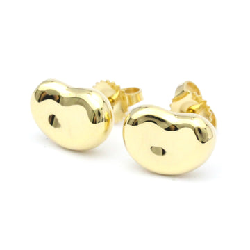 TIFFANY Bean No Stone Yellow Gold [18K] Stud Earrings Gold