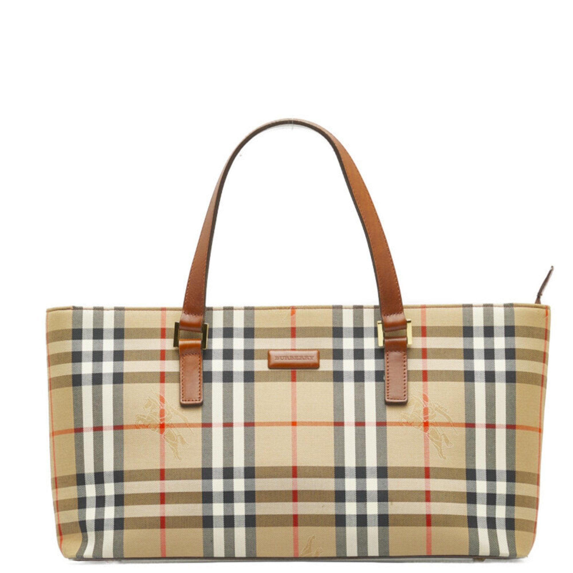 Burberry brown check outlet satchel