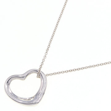 TIFFANY Necklace Elsa Peretti Open Heart SV Sterling Silver 925 Pendant Choker Ladies  & Co