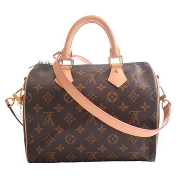 Louis Vuitton Monogram Speedy Bandouliere 25 Handbag Brown PVC