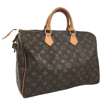 LOUIS VUITTON Boston Bag Monogram Speedy 35 Hand M41107 Canvas Brown Women's