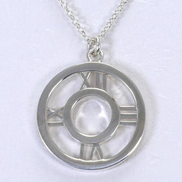 TIFFANY Atlas circle silver necklace box bag total weight about 3.9g 40cm jewelry