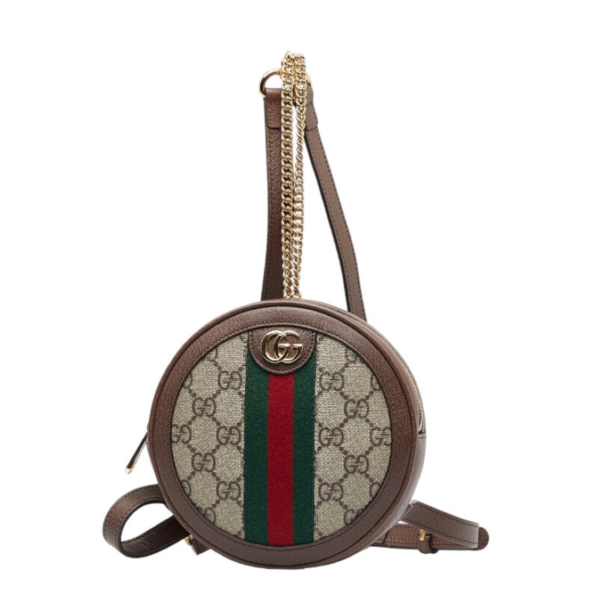 GUCCI Mini GG Supreme Round Ophidia Backpack