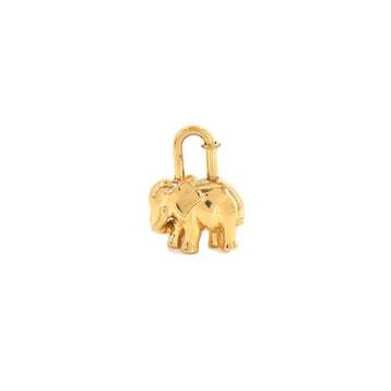 HERMES Cadena Charm l'exotisme Exotism 1988 Elephant Gold Accessories