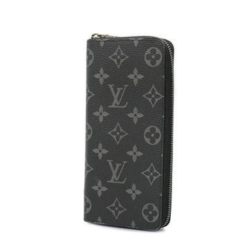 LOUIS VUITTONAuth  Monogram Eclipse Zippy Wallet Vertical M62295