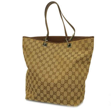 GUCCIAuth  GG Canvas Tote Bag 31243 Women's Beige,Brown