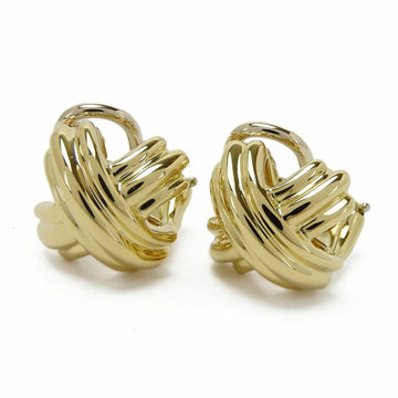 TIFFANY Earrings Signature Cross Gold 750 K18 Approx. 7.8g Women's ＆Co. accessories earrings