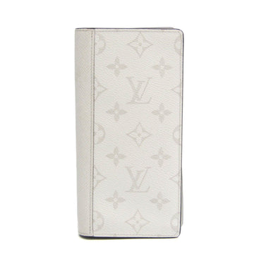 LOUIS VUITTON Taigarama Brazza Wallet Taigarama M30298 Men's Taiga Leather,Monogram Long Wallet [bi-fold] Blanc,Gray