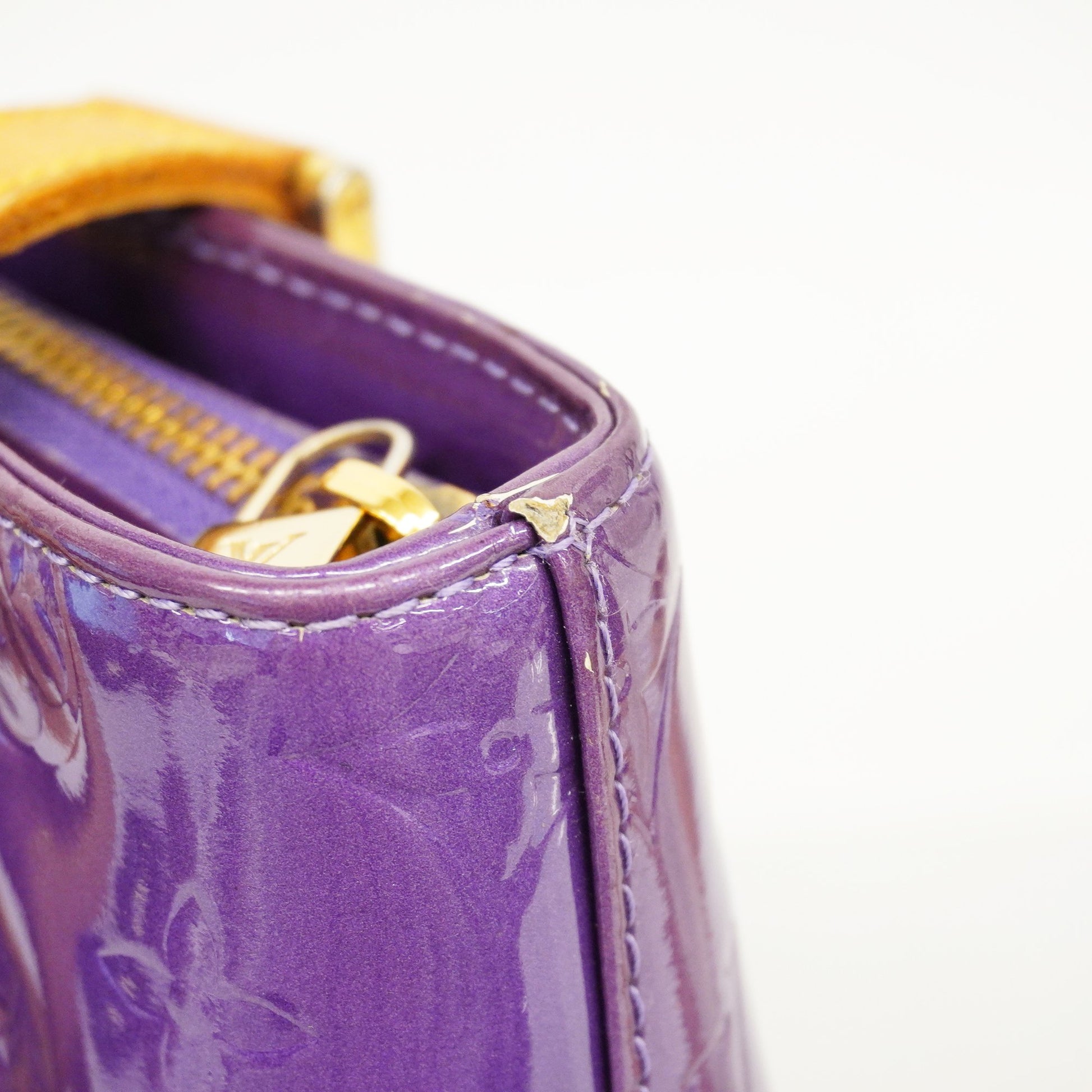 Louis Vuitton Purple Monogram Vernis Houston Zip Tote Bag 41LV713