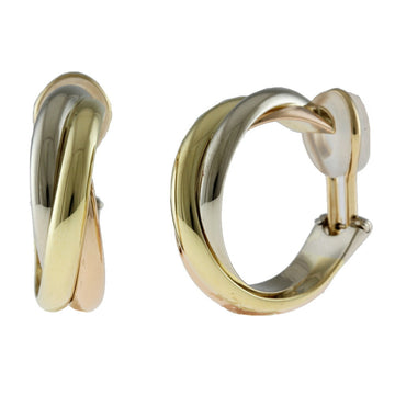 CARTIER Trinity Earrings 18K Yellow Gold Women's