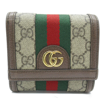 GUCCI wallet Brown PVC coated canvas 598662
