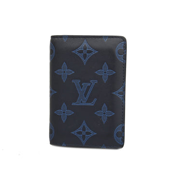 LOUIS VUITTONAuth  Monogram Shadow Organizer De Poche M80421 Card Case