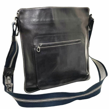 BOTTEGA VENETA Shoulder Bag Leather Crossbody Dark Brown 120598 Pochette