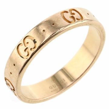 Gucci Ring Icon Width Approx. 4mm K18 Yellow Gold No. 16 Men's GUCCI K21001208