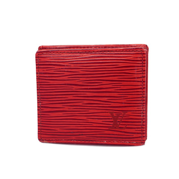 LOUIS VUITTONAuth  Epi Porto Monepowat M63697 Women's Coin Purse Castilian Red