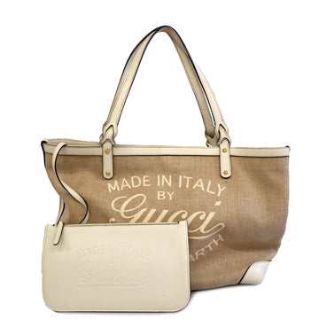 GUCCIAuth  GG Canvas Tote Bag 247209 Women's Canvas Beige