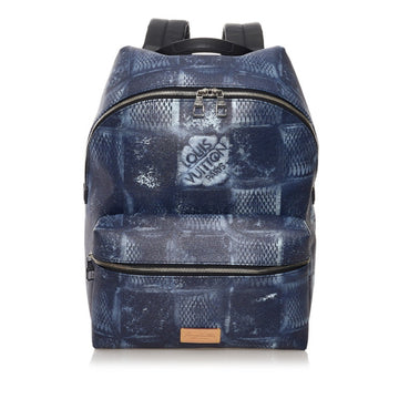 Louis Vuitton Damier Salt Discovery Backpack PM Rucksack N50060 Blue Navy PVC Leather Men's LOUIS VUITTON