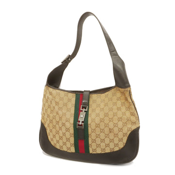 GUCCIAuth  Jackie Shoulder Bag 001 3346 Women's Canvas Beige,Brown