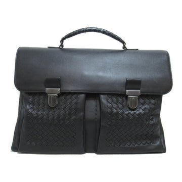 BOTTEGA VENETA Business bag Black Lambskin [sheep leather]