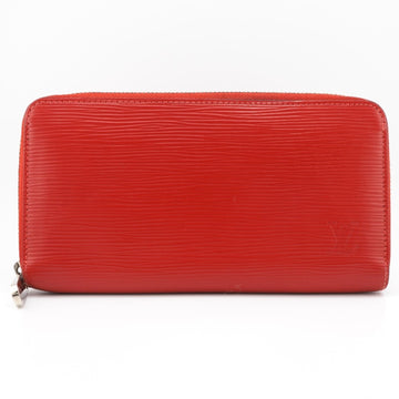 LOUIS VUITTON/ Epi long wallet red unisex