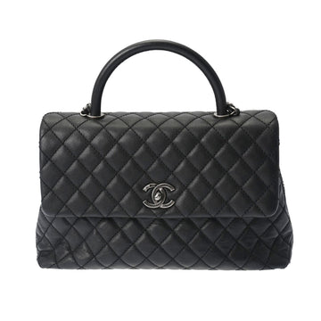 CHANEL Matelasse 29 Black Tone A92991 Women's Caviar Skin Handbag