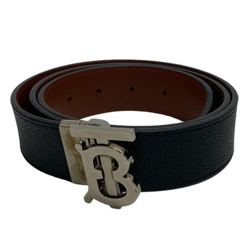 BURBERRY Reversible 36 90 TB Logo Belt Black Men's