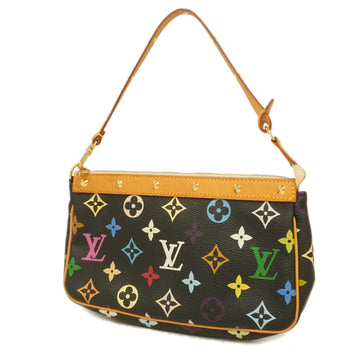 LOUIS VUITTON[3za1020]Auth  Pouch Monogram Multicolor Pochette Accessoires M92648 Noir